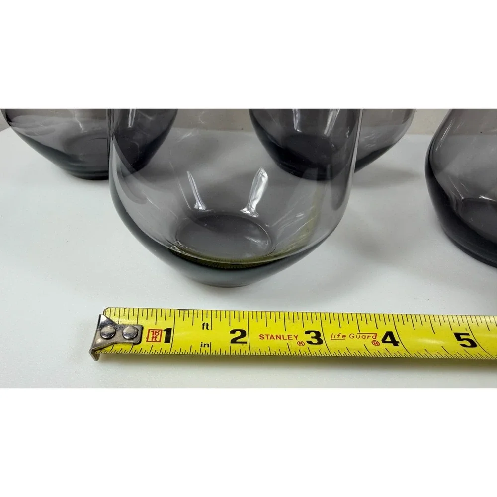 IKEA IVRIG Set Of 4 Wine Drink Glasses Grey 004.452.28 / 18314 45cl 15oz NEW